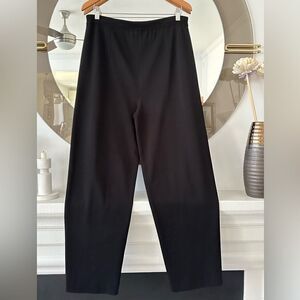 Exclusively Misook Black 100% Acrylic Straight Leg Pull On Stretch Waist